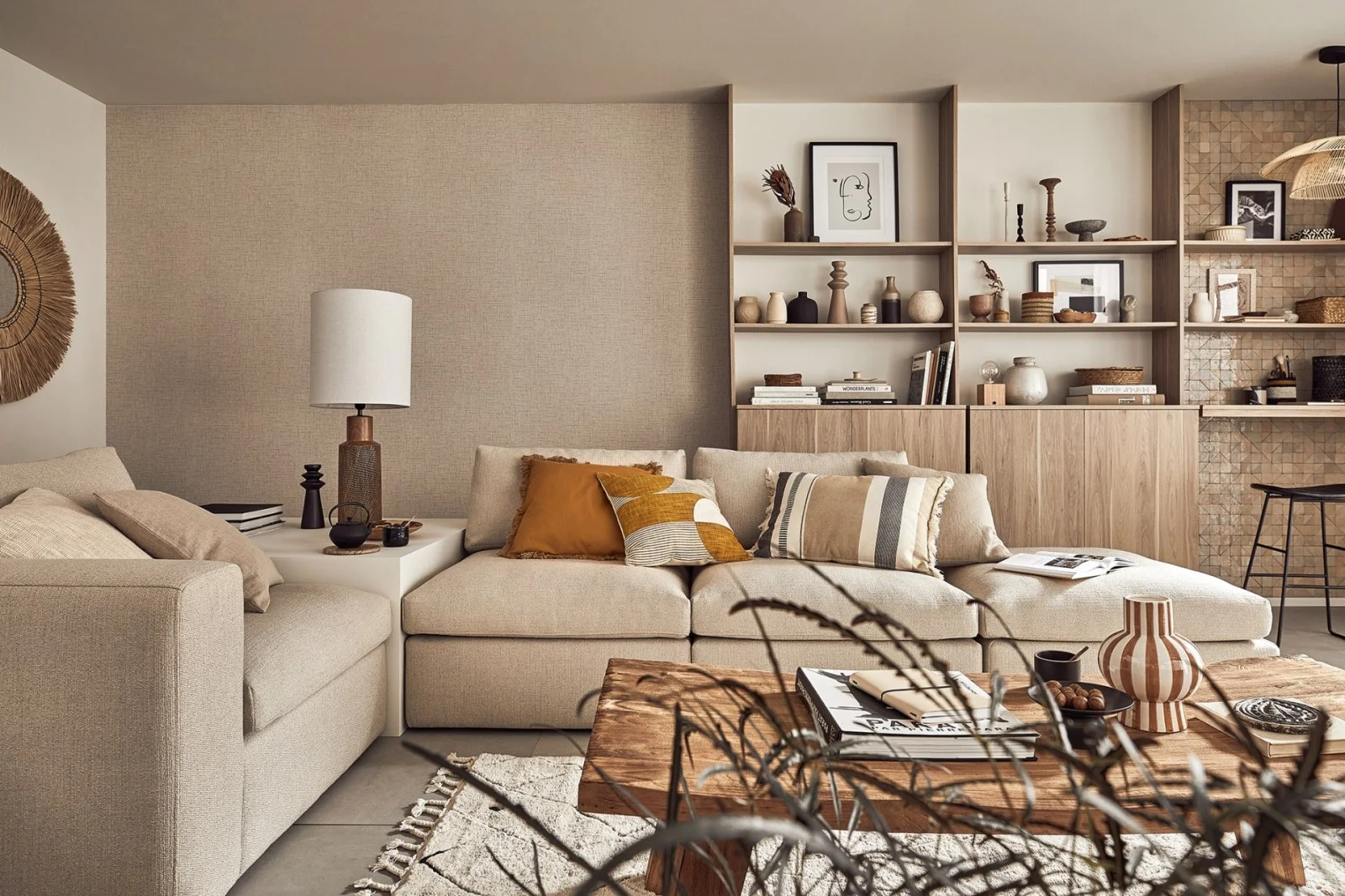 quelle deco avec canape beige