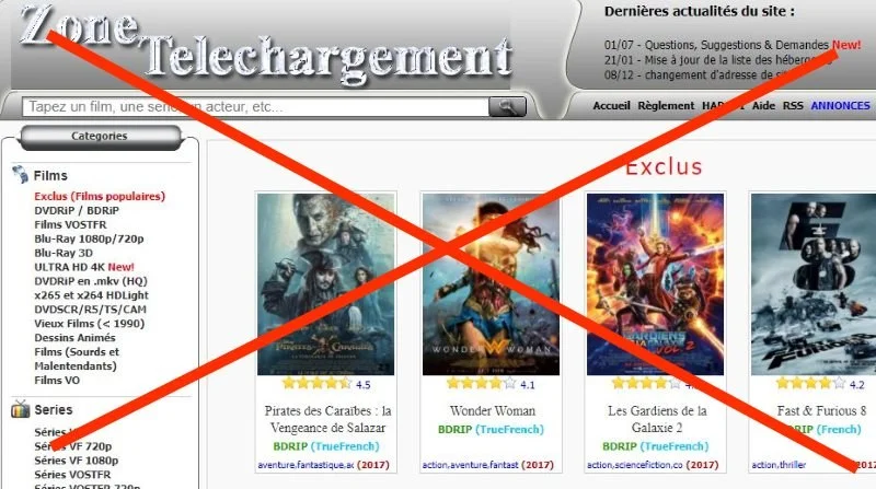 Zone Téléchargement bloqué